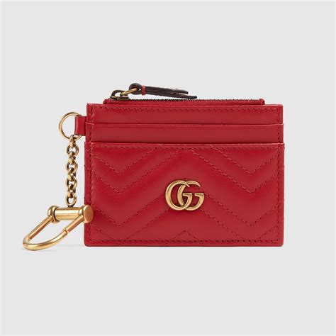 if gucci wallet has an id slot is it real|Gucci marmont keychain wallet.